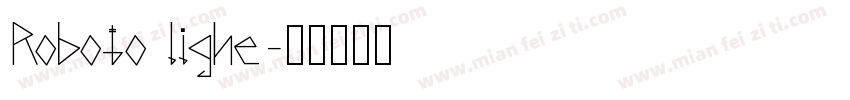 Roboto lighe字体转换